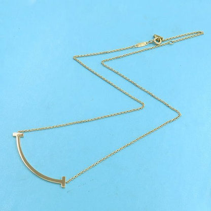 Tiffany & Co T-smile Necklace / Medium [none Fee Gift Wrapping] [grade A