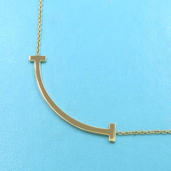 Tiffany & Co T-smile Necklace / Medium [none Fee Gift Wrapping] [grade A