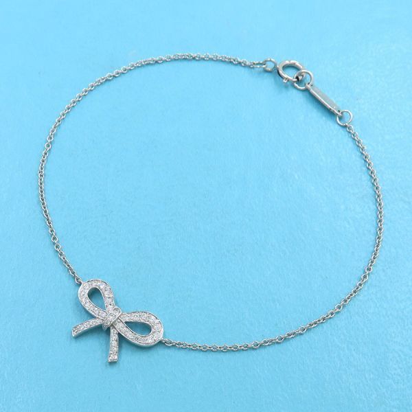 Tiffany & Co Bow Diamond Bracelet [none Fee Gift Wrapping] [grade A