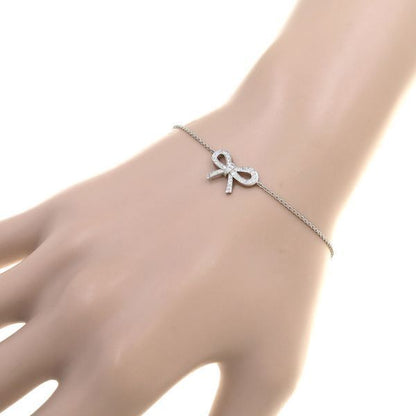 Tiffany & Co Bow Diamond Bracelet [none Fee Gift Wrapping] [grade A