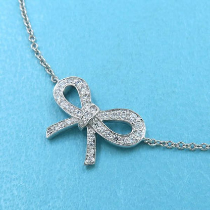 Tiffany & Co Bow Diamond Bracelet [none Fee Gift Wrapping] [grade A