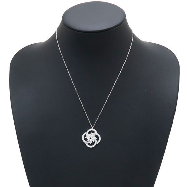 Tiffany & Co Victoria Cluster Diamond Necklace / Large [none Fee Gift Wrapping]