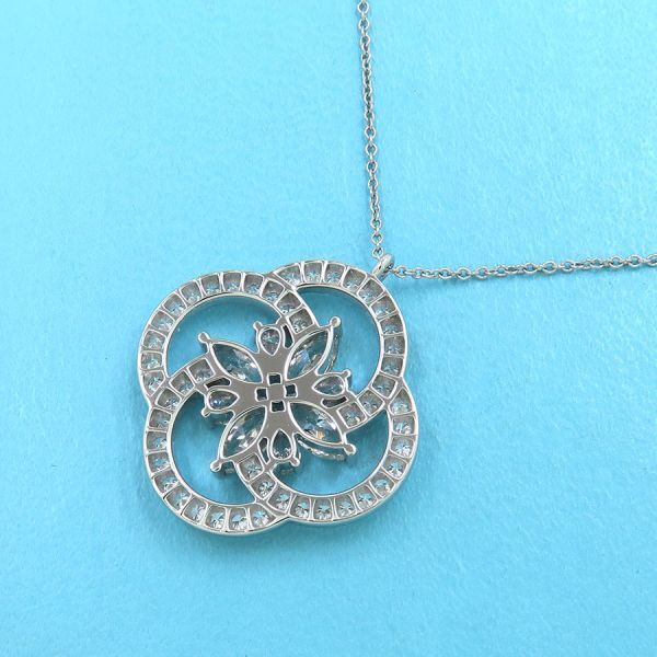 Tiffany & Co Victoria Cluster Diamond Necklace / Large [none Fee Gift Wrapping]