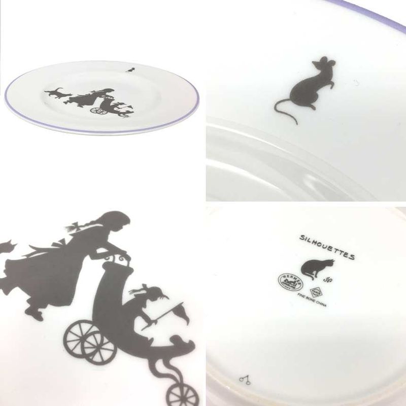 Hermes Silhouettes Silhouette Dessert Plate 20cm (7.87in) Tableware Unused