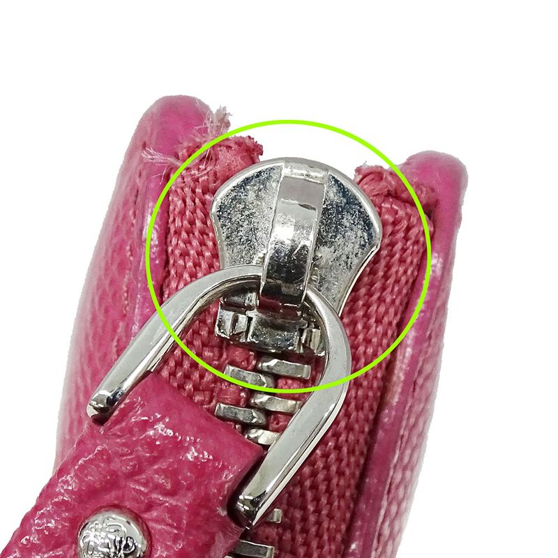 Loewe Wallet Women's Brand Anagram Coin Case Leather Pink L-shape Zipper Mini