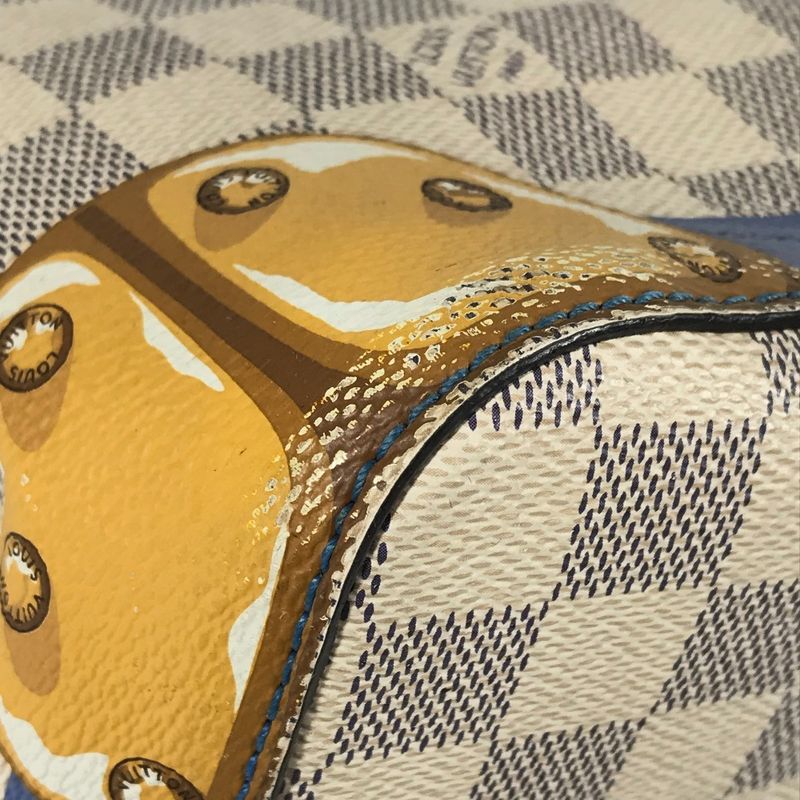 Louis Vuitton Shoulder Bag Neonoe N41066 Damier Azure Canvas White