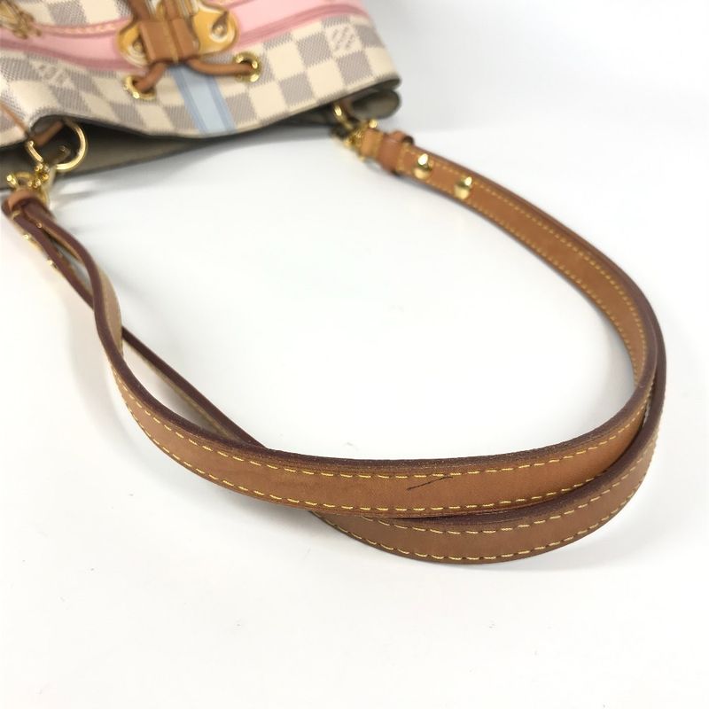 Louis Vuitton Shoulder Bag Neonoe N41066 Damier Azure Canvas White