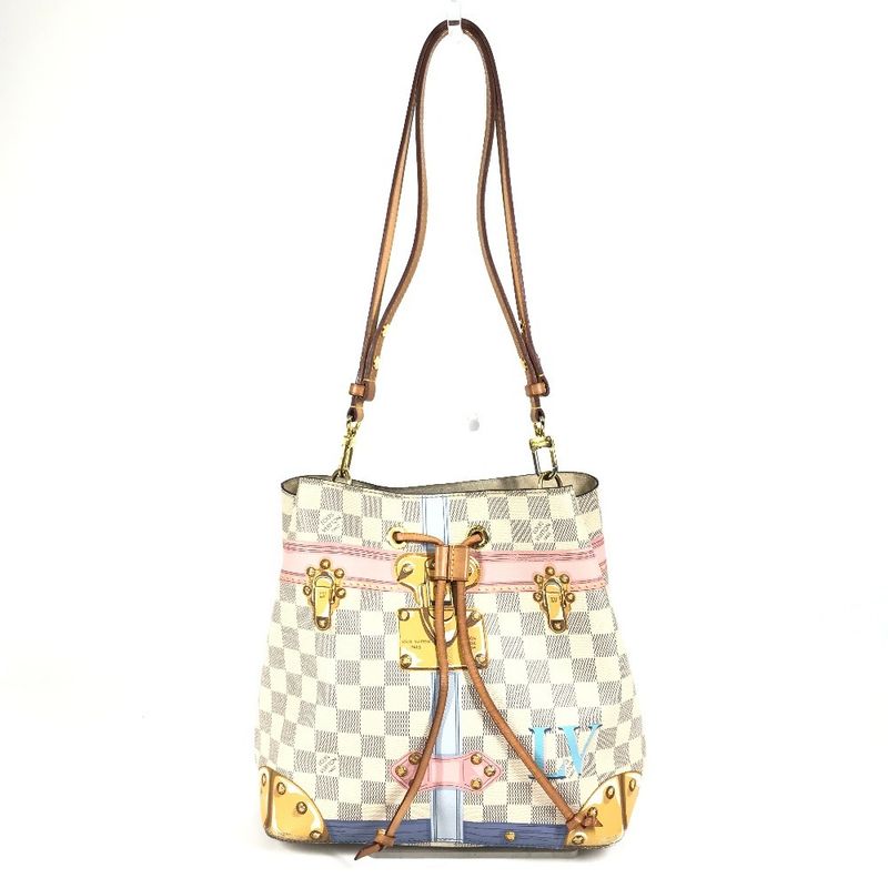 Louis Vuitton Shoulder Bag Neonoe N41066 Damier Azure Canvas White