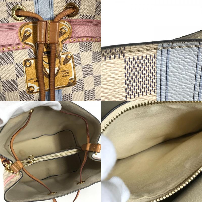 Louis Vuitton Shoulder Bag Neonoe N41066 Damier Azure Canvas White