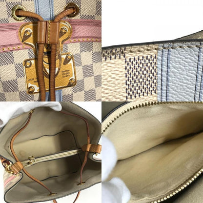 Louis Vuitton Shoulder Bag Neonoe N41066 Damier Azure Canvas White