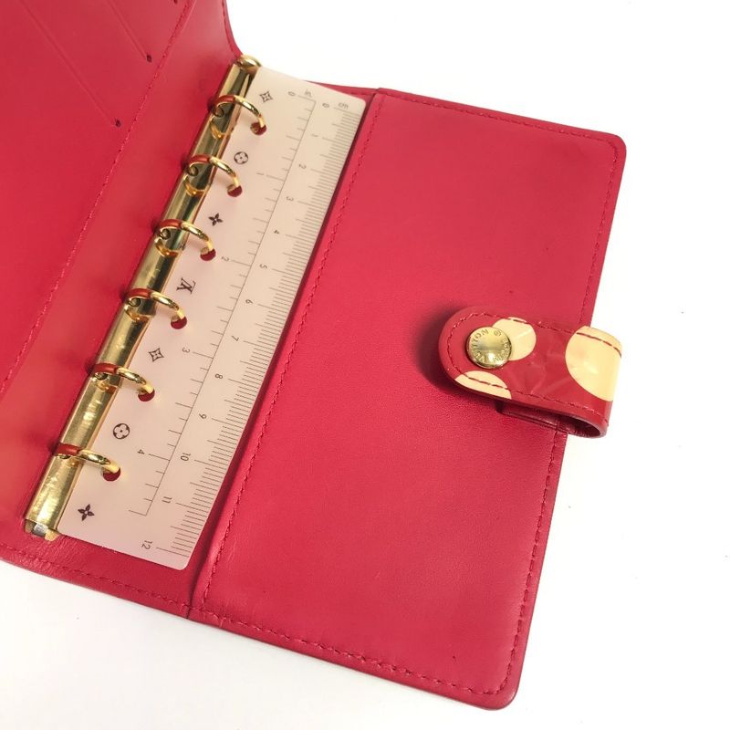 Louis Vuitton Notebook Cabas - Agenda PM M91518 Monogram Vernis Red