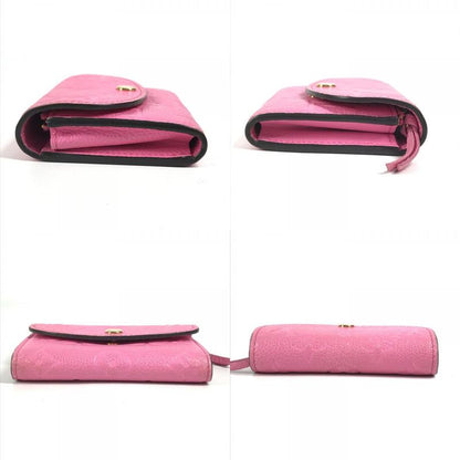 Louis Vuitton Bifold Wallet Porte Monet Rosali M82485 Monogram Empreinte