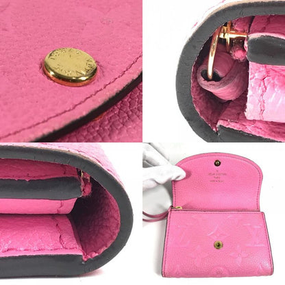 Louis Vuitton Bifold Wallet Porte Monet Rosali M82485 Monogram Empreinte