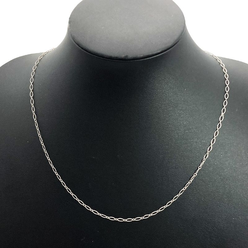 Tiffany & Co Tiffany & Co Oval Link Chain Necklace 18K White Gold 3.3g White