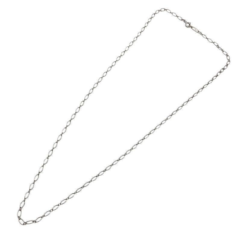 Tiffany & Co Tiffany & Co Oval Link Chain Necklace 18K White Gold 3.3g White