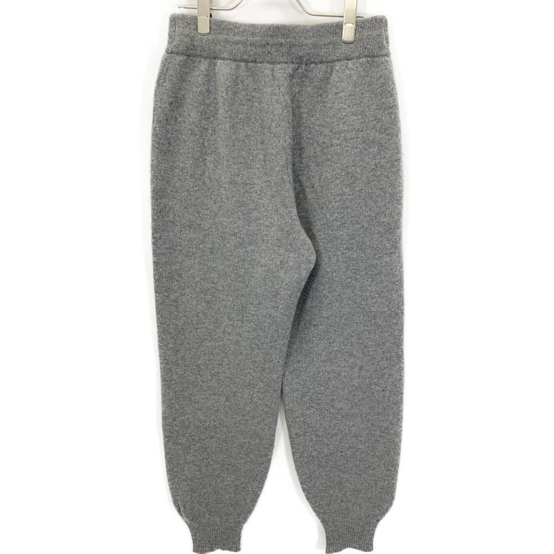 Celine 2a54q402p Grey Cashmere Blend Drawcord Jogger Long Pants S