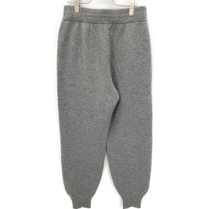 Celine 2a54q402p Grey Cashmere Blend Drawcord Jogger Long Pants S