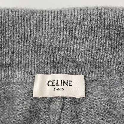 Celine 2a54q402p Grey Cashmere Blend Drawcord Jogger Long Pants S