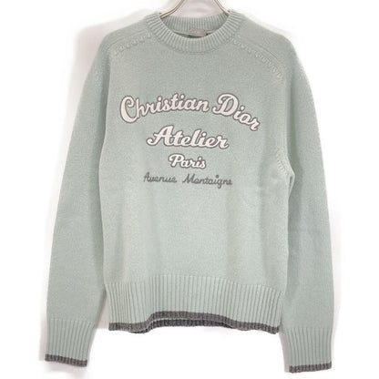 Dior Homme Dior Homme 20 Years 213m640at298 Mint Wool Atelier Logo Knit Sweater