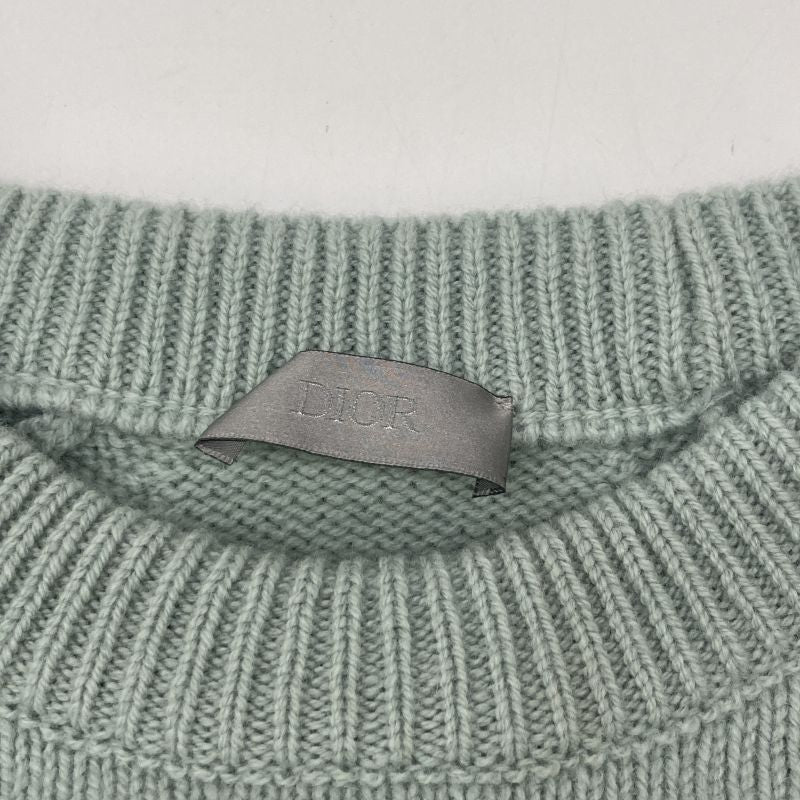 Dior Homme Dior Homme 20 Years 213m640at298 Mint Wool Atelier Logo Knit Sweater