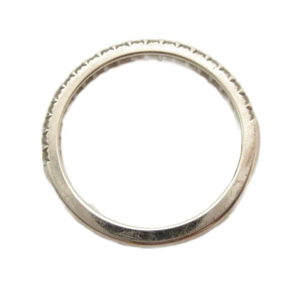 Tiffany & Co Tiffany & CO Half Eternity Ring Diamond Pt950 2.4g Silver Color