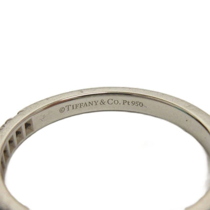Tiffany & Co Tiffany & CO Half Eternity Ring Diamond Pt950 2.4g Silver Color