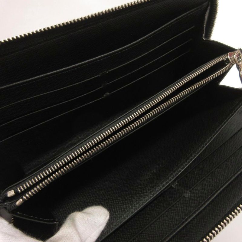 Louis Vuitton N60111 Zippy Organizer NM Damier Graphite Long Wallet Round