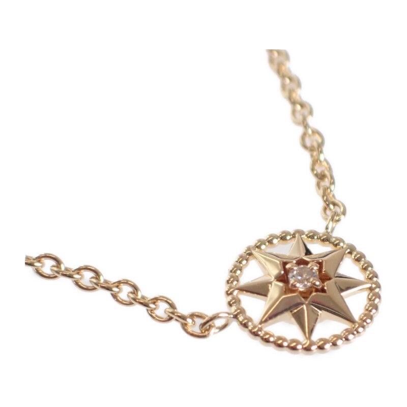 Christian DIOR Rose Devan Jrdv95137 Necklace 18K Yellow Gold Yellow Gold