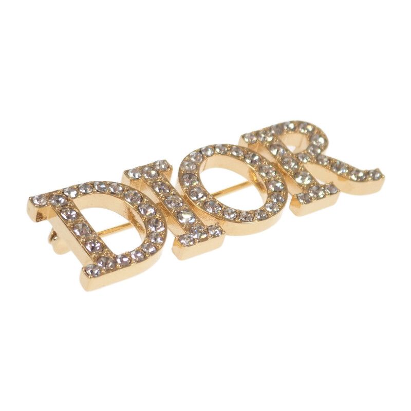 [A Rank] Christian DIOR Dio(r)evolution V0454dvocy_d301 Brooch Metal Rhinestone