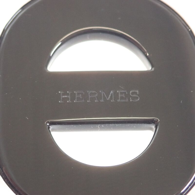 Hermes Fidelio Villages GM Large Necklace Buffalo Horn Lacquerwood Pink Women's