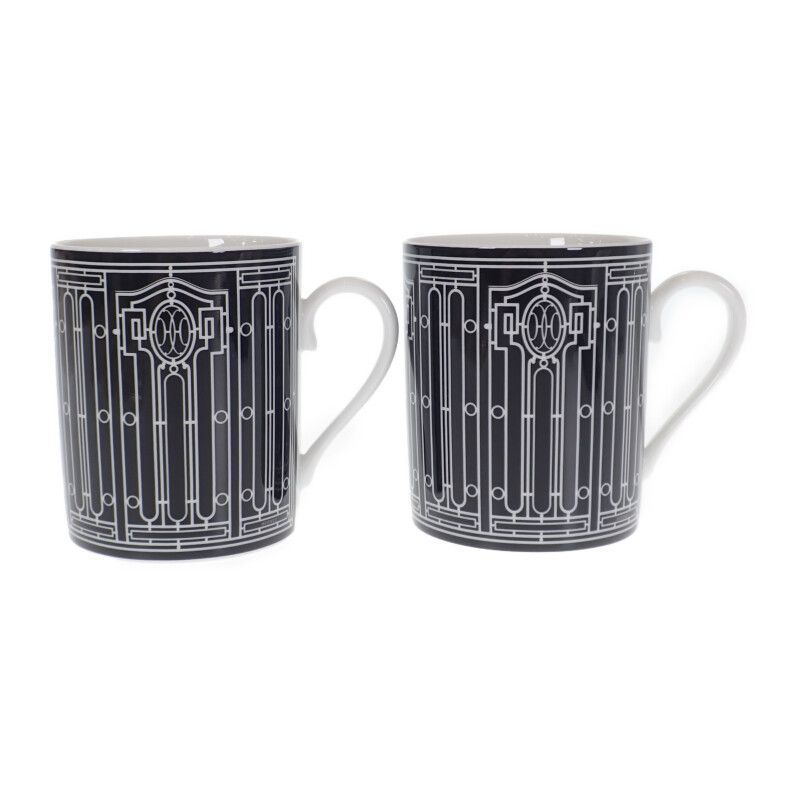 Hermes ASHE DECO Pair Of Cups Set Of 2 Tableware Western Tableware Mugs Cups
