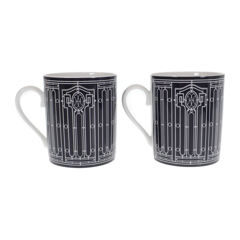 Hermes ASHE DECO Pair Of Cups Set Of 2 Tableware Western Tableware Mugs Cups