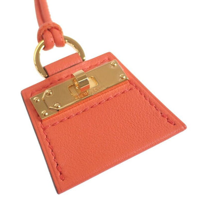 Hermes Monpty Kelly PM Necklace Swift Oranje Poppy Orange Ladies Gift Stylish