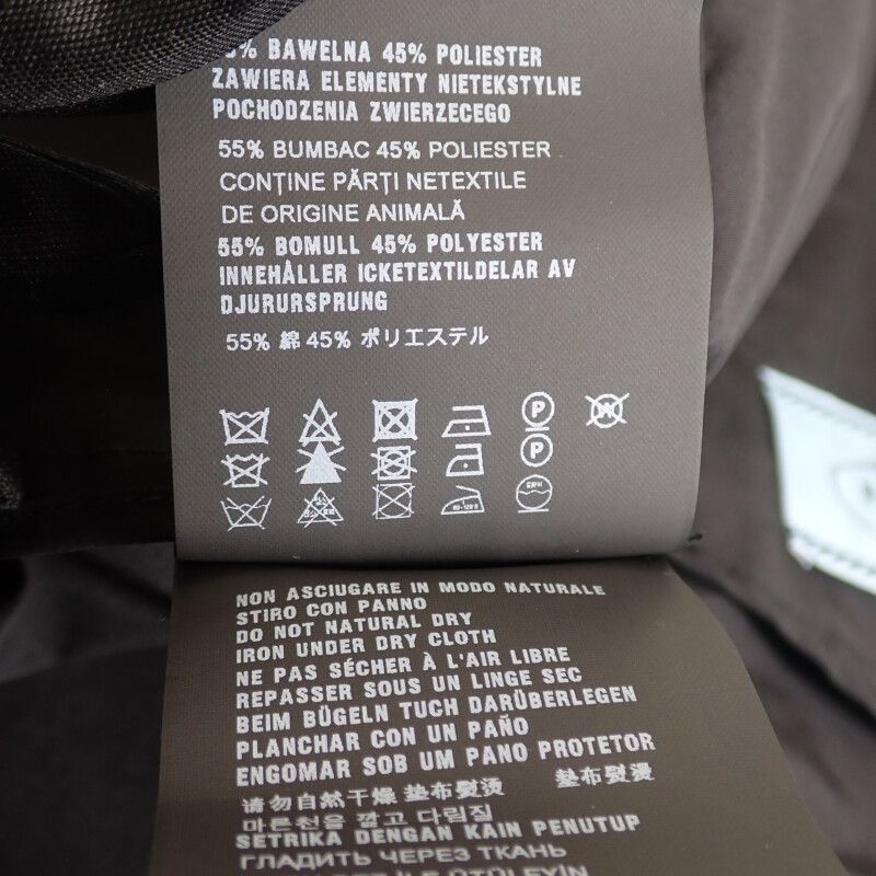 Prada Long Coat 44 291367_s181_043 Trench Coat Cotton Polyester Black Men Women