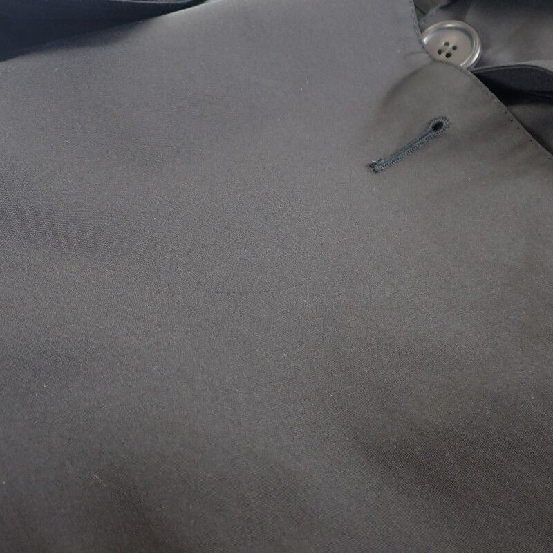 Prada Long Coat 44 291367_s181_043 Trench Coat Cotton Polyester Black Men Women