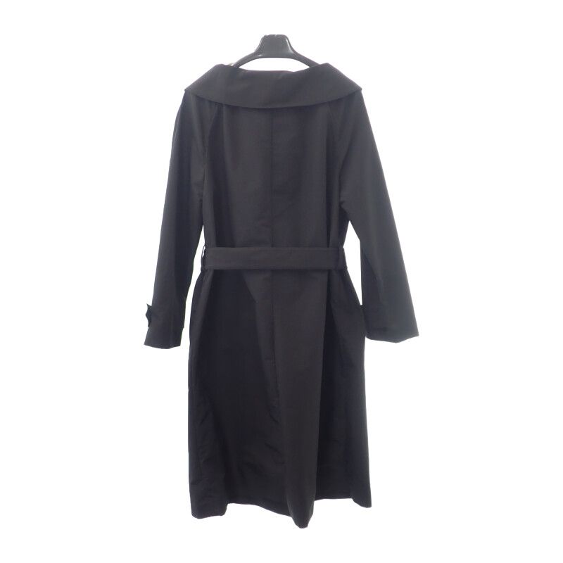 Prada Long Coat 44 291367_s181_043 Trench Coat Cotton Polyester Black Men Women
