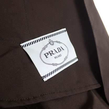 Prada Long Coat 44 291367_s181_043 Trench Coat Cotton Polyester Black Men Women