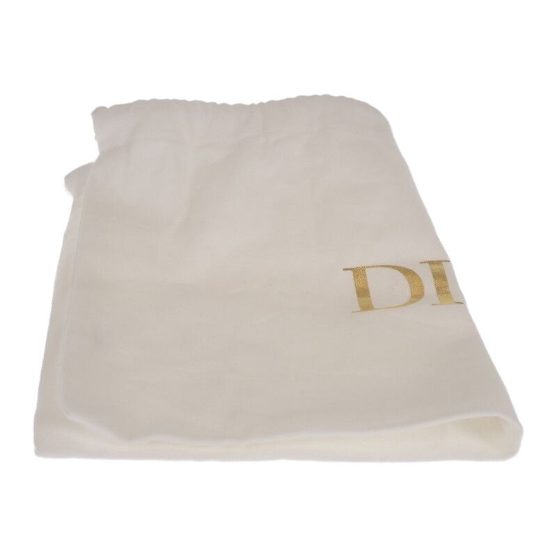 Christian DIOR Caro Double Pouch S7431ubae Shoulder Bag Leather Black Ladies [S