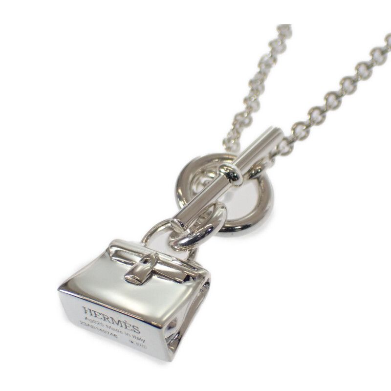 Hermes Amulet Kelly H121325b00 Necklace Silver 925 Men's Women's [grade A