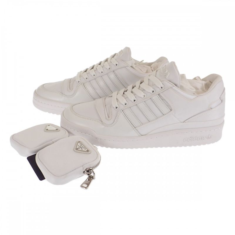 Prada Adidas Re-nylon Forum Low Cut 2eg390 Sneakers Nylon White Mens [SA Rank