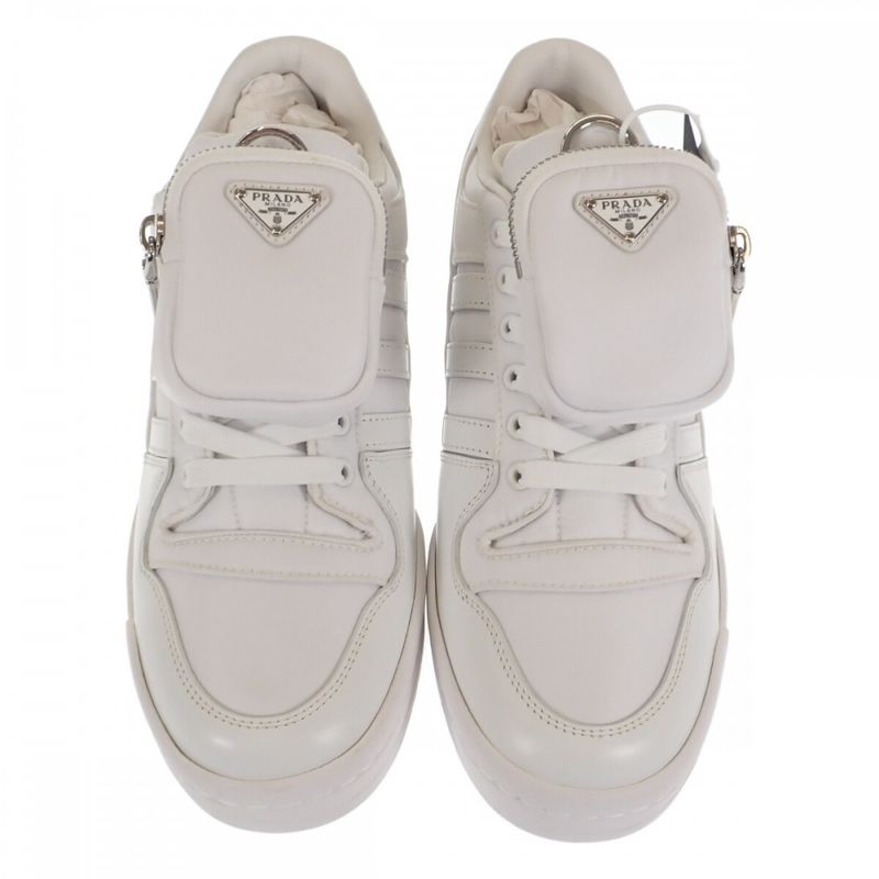 Prada Adidas Re-nylon Forum Low Cut 2eg390 Sneakers Nylon White Mens [SA Rank