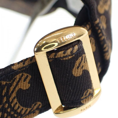 Celine Triomphe Monogram Baseball 2aua1731o Cap Cotton Brown S Ladies [ranked A