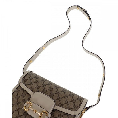 Gucci Horsebit 1955 602204_92tcg_9761 Shoulder Bag GG Supreme Beige Gold Ladies