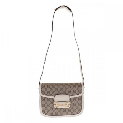 Gucci Horsebit 1955 602204_92tcg_9761 Shoulder Bag GG Supreme Beige Gold Ladies