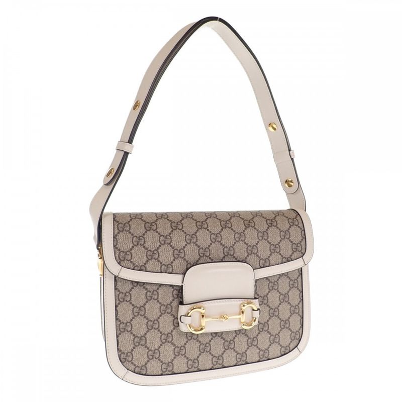 Gucci Horsebit 1955 602204_92tcg_9761 Shoulder Bag GG Supreme Beige Gold Ladies