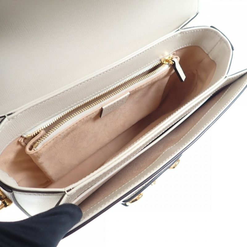 Gucci Horsebit 1955 602204_92tcg_9761 Shoulder Bag GG Supreme Beige Gold Ladies