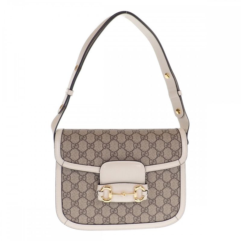 Gucci Horsebit 1955 602204_92tcg_9761 Shoulder Bag GG Supreme Beige Gold Ladies