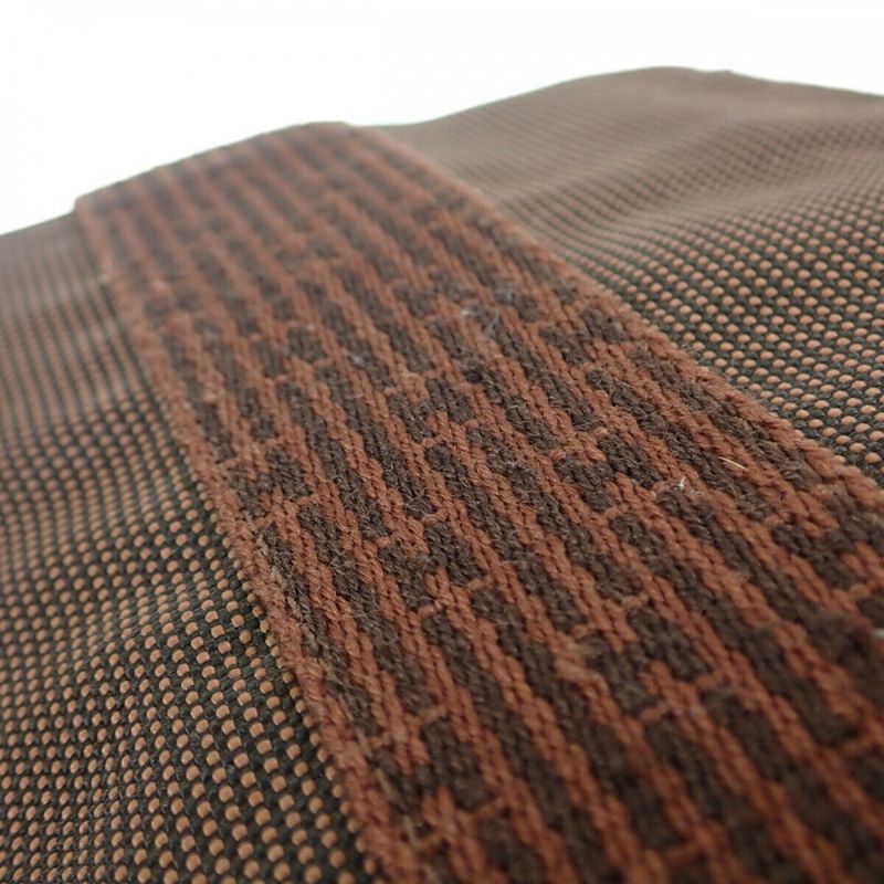 Hermes Her Line Pochette Shoulder Bag Canvas Brown Ladies Men's [AB Rank]