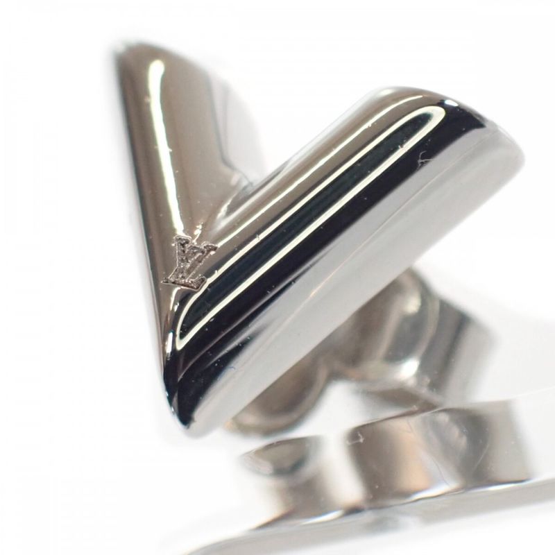 Louis Vuitton Escential V M63208 Earrings Metal Silver Ladies Gift Fashionable