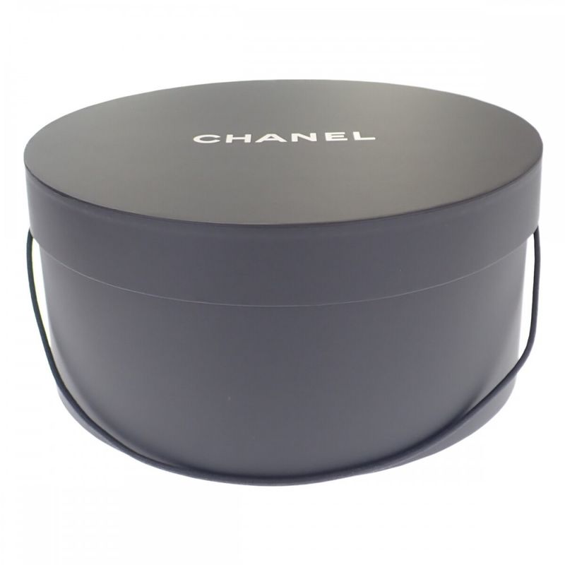 Chanel Tweed Bucket Hat Cotton Polyamide Black L Women's [ranked A